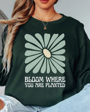 Bloom Where You Are Planted Long Sleeve T-Shirt-Neurodiversity, ADHD & Autism Awareness & Acceptance Long-sleeve by Daily Bloom