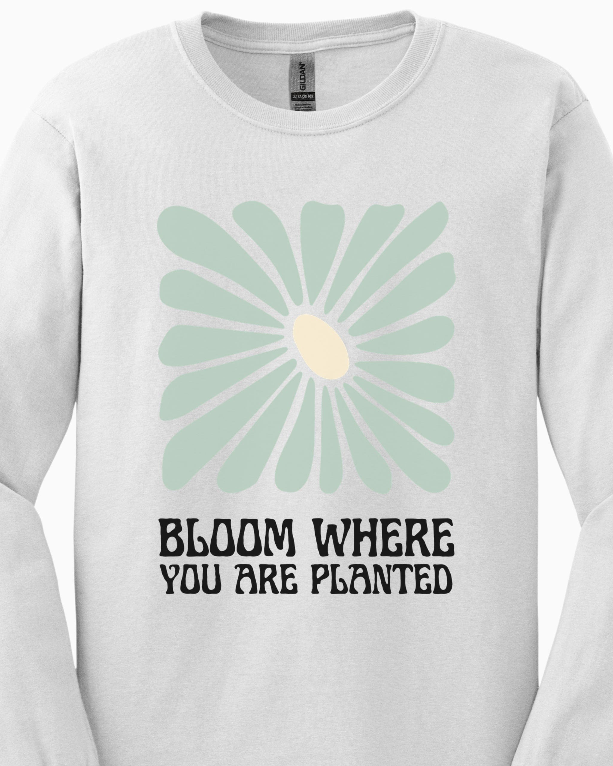 Bloom Where You Are Planted Long Sleeve T-Shirt-Neurodiversity, ADHD & Autism Awareness & Acceptance Long-sleeve by Daily Bloom