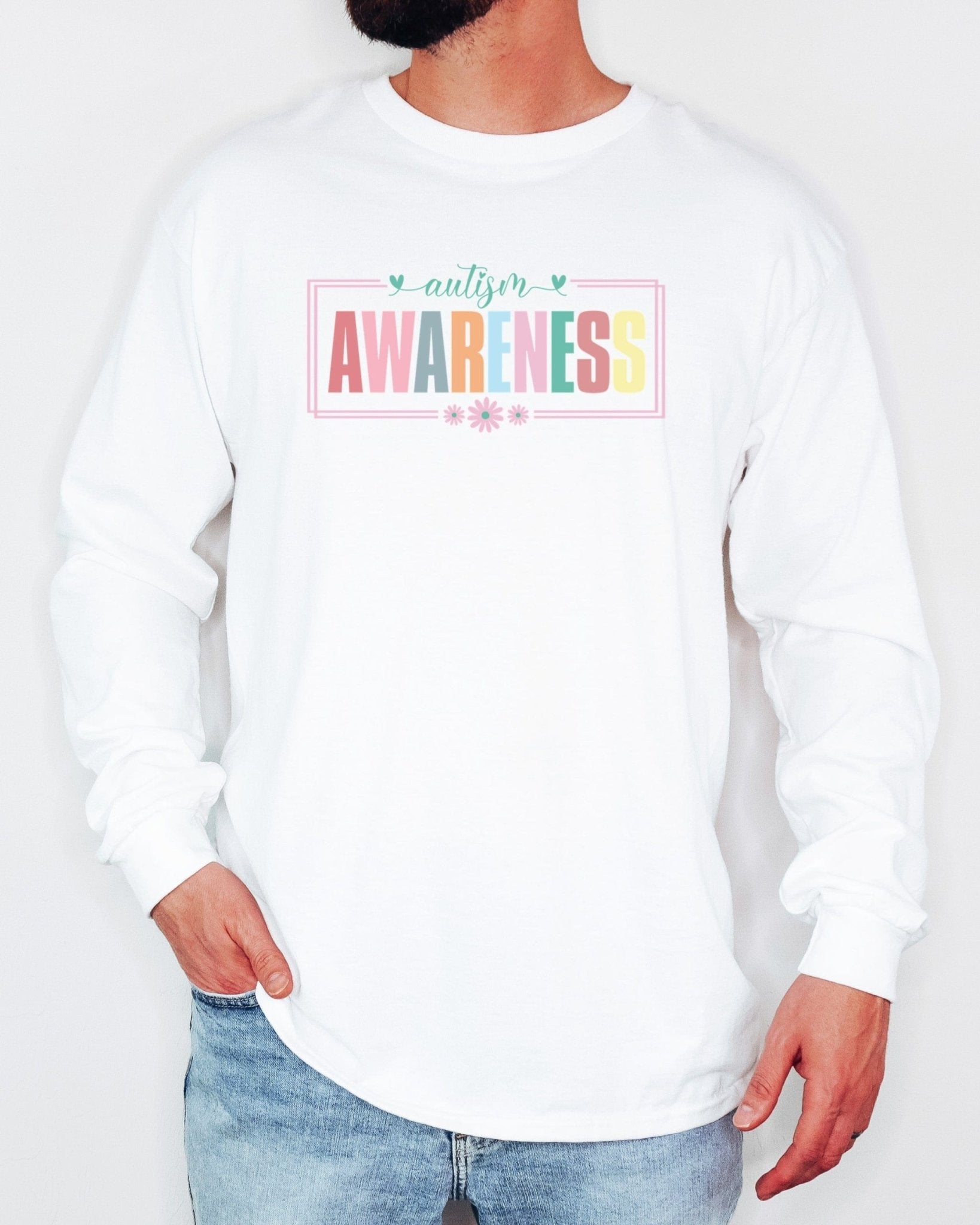 Autism Long - sleeve - Bright Blooms for Autism Awareness Long Sleeve T-Shirt - Daily Bloom