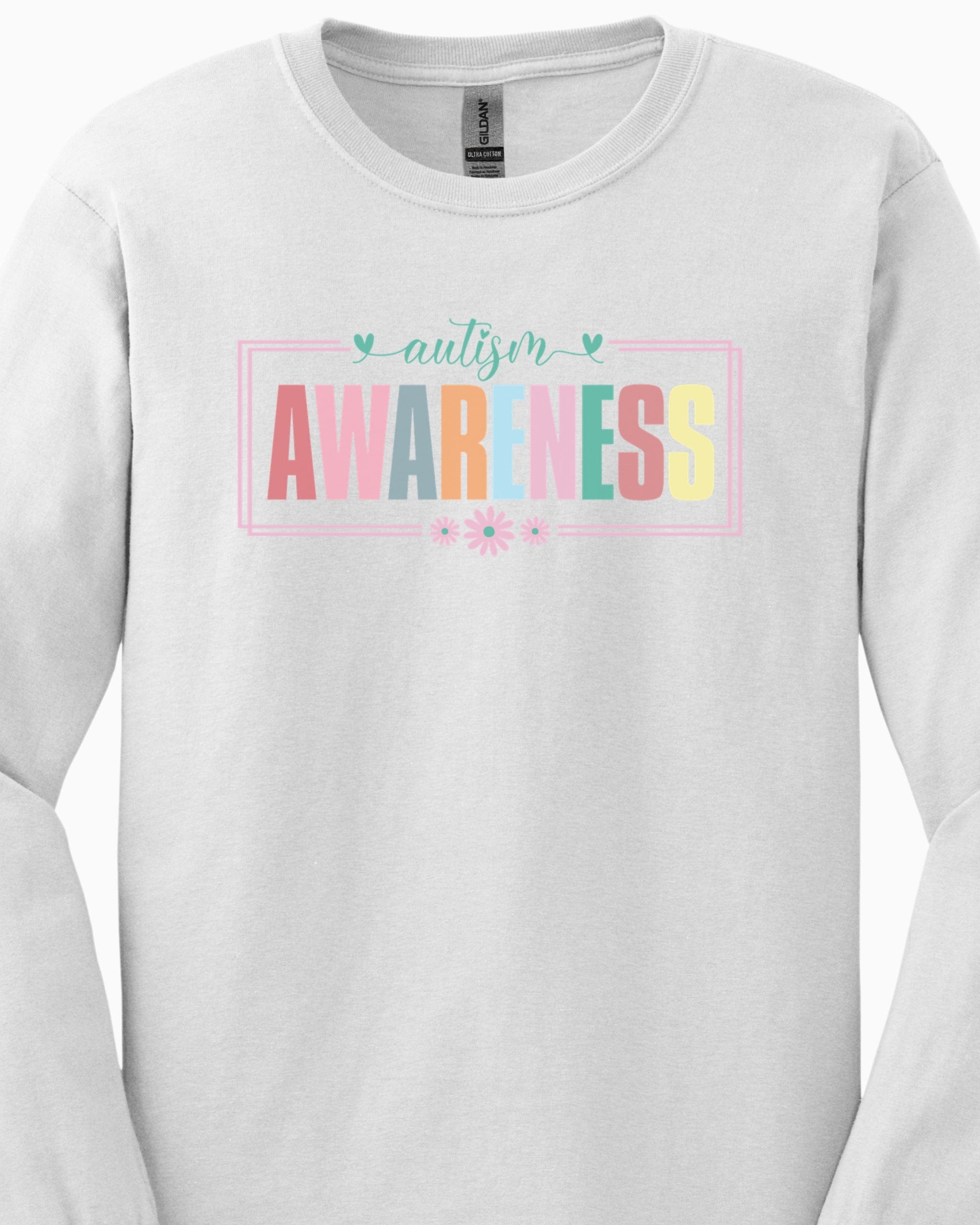 Bright Blooms for Autism Awareness Long Sleeve T-Shirt-Neurodiversity, ADHD & Autism Awareness & Acceptance Long-sleeve by Daily Bloom