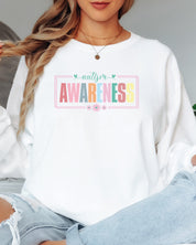 Bright Blooms for Autism Awareness Long Sleeve T-Shirt-Neurodiversity, ADHD & Autism Awareness & Acceptance Long-sleeve by Daily Bloom