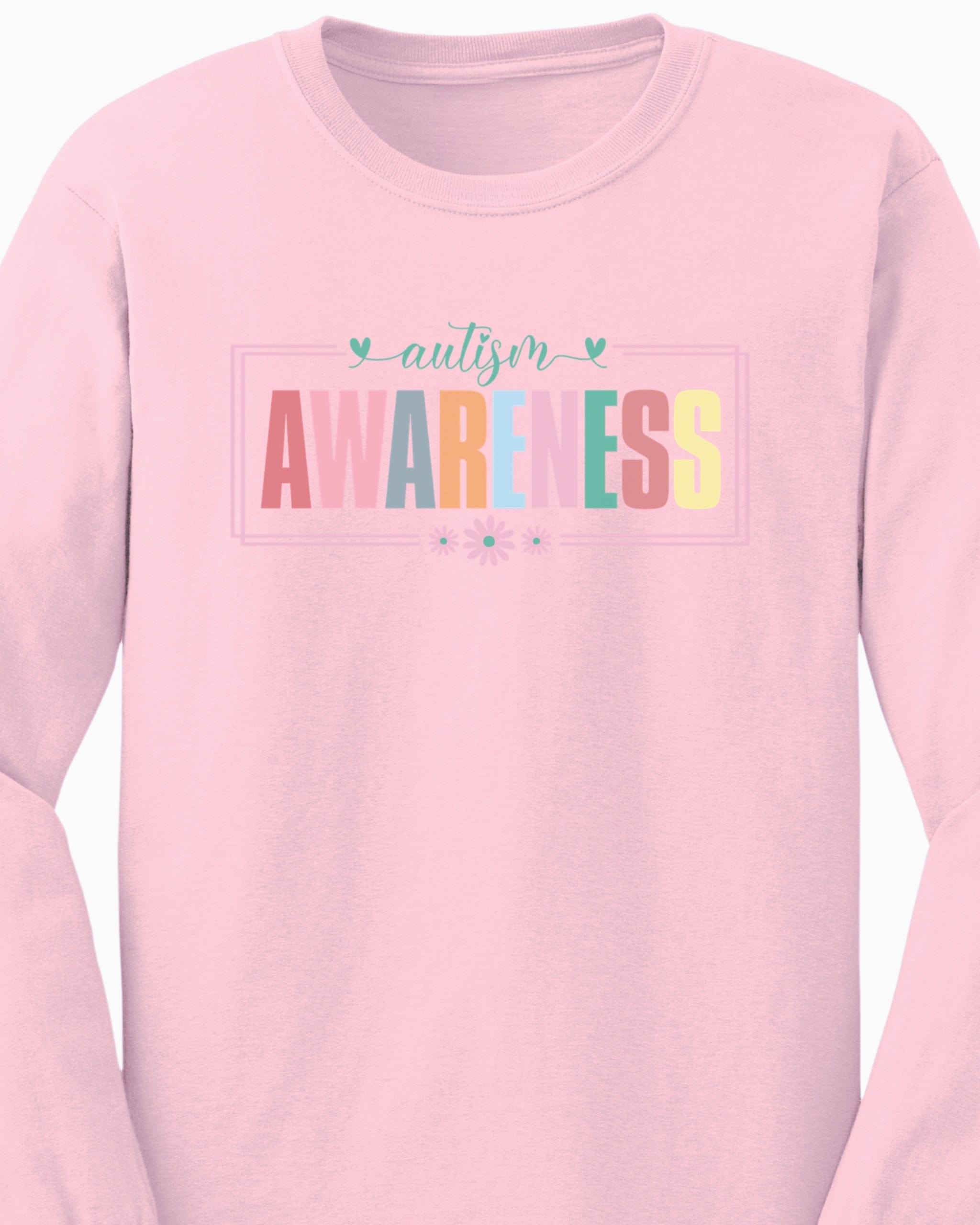 Bright Blooms for Autism Awareness Long Sleeve T-Shirt-Neurodiversity, ADHD & Autism Awareness & Acceptance Long-sleeve by Daily Bloom