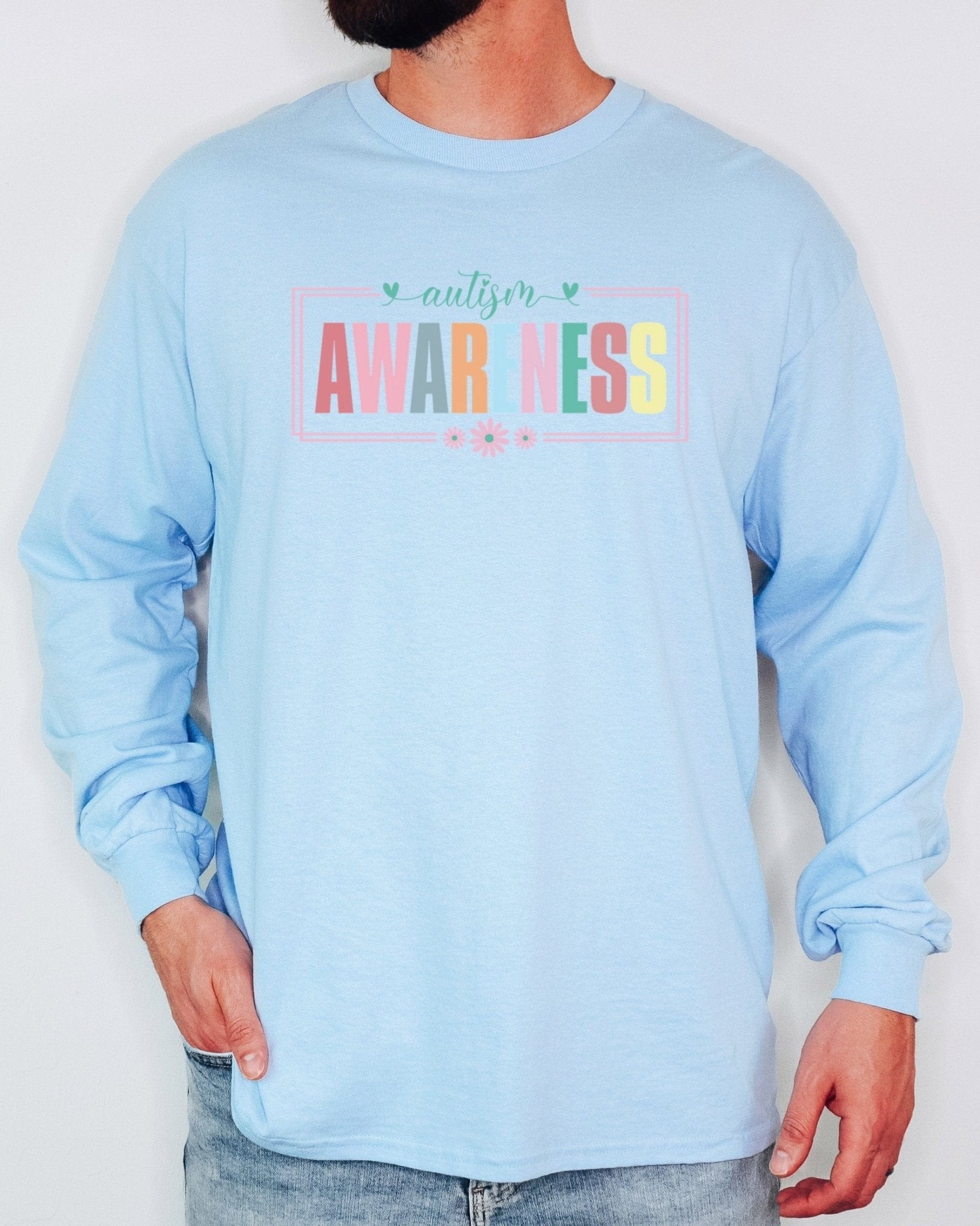 Autism Long - sleeve - Bright Blooms for Autism Awareness Long Sleeve T-Shirt - Daily Bloom