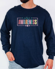 Bright Blooms for Autism Awareness Long Sleeve T-Shirt-Neurodiversity, ADHD & Autism Awareness & Acceptance Long-sleeve by Daily Bloom