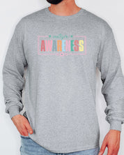 Bright Blooms for Autism Awareness Long Sleeve T-Shirt-Neurodiversity, ADHD & Autism Awareness & Acceptance Long-sleeve by Daily Bloom