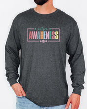 Bright Blooms for Autism Awareness Long Sleeve T-Shirt-Neurodiversity, ADHD & Autism Awareness & Acceptance Long-sleeve by Daily Bloom