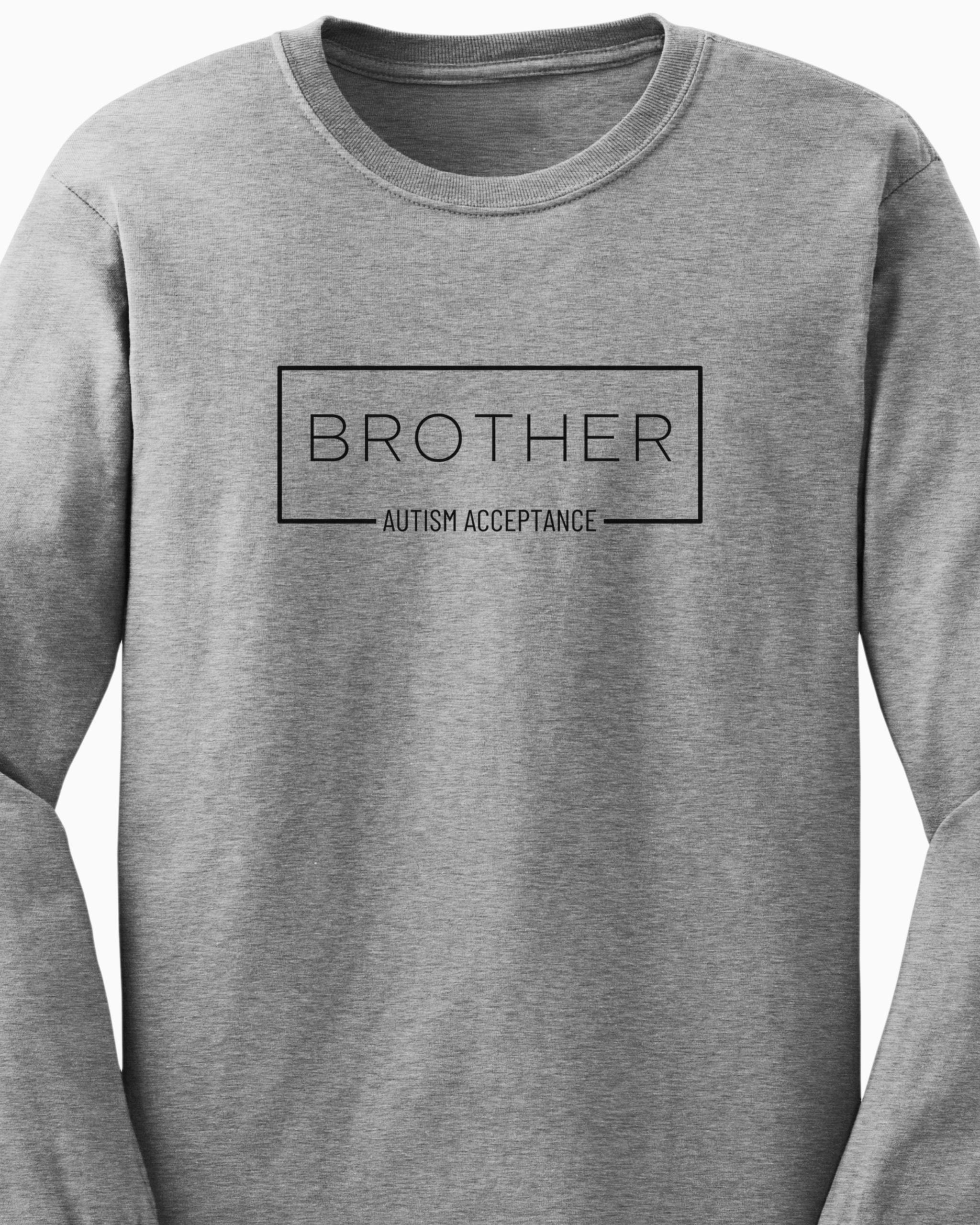 Brother Box Long Sleeve T-Shirt-Neurodiversity, ADHD & Autism Awareness & Acceptance Long-sleeve by Daily Bloom