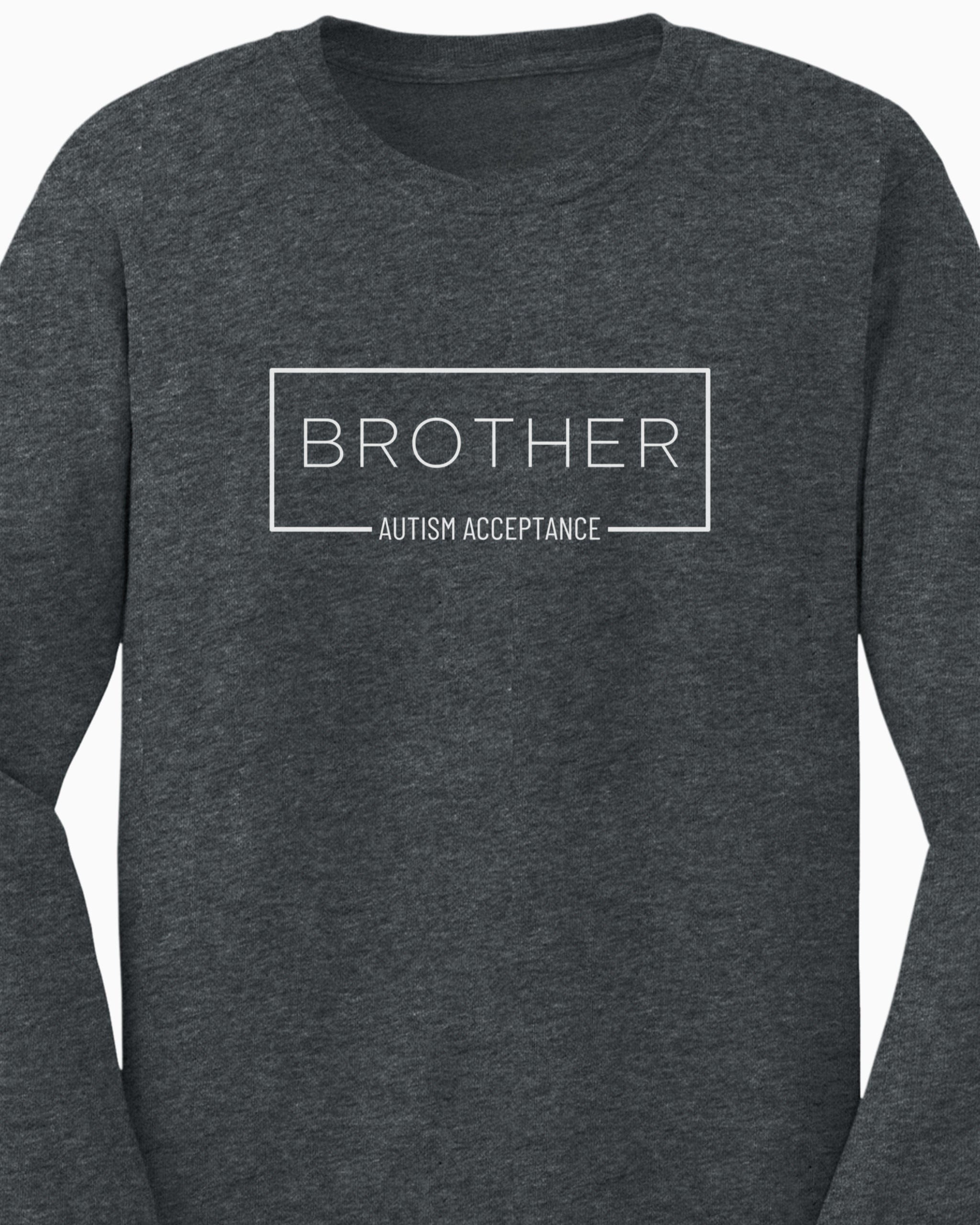 Brother Box Long Sleeve T-Shirt-Neurodiversity, ADHD & Autism Awareness & Acceptance Long-sleeve by Daily Bloom