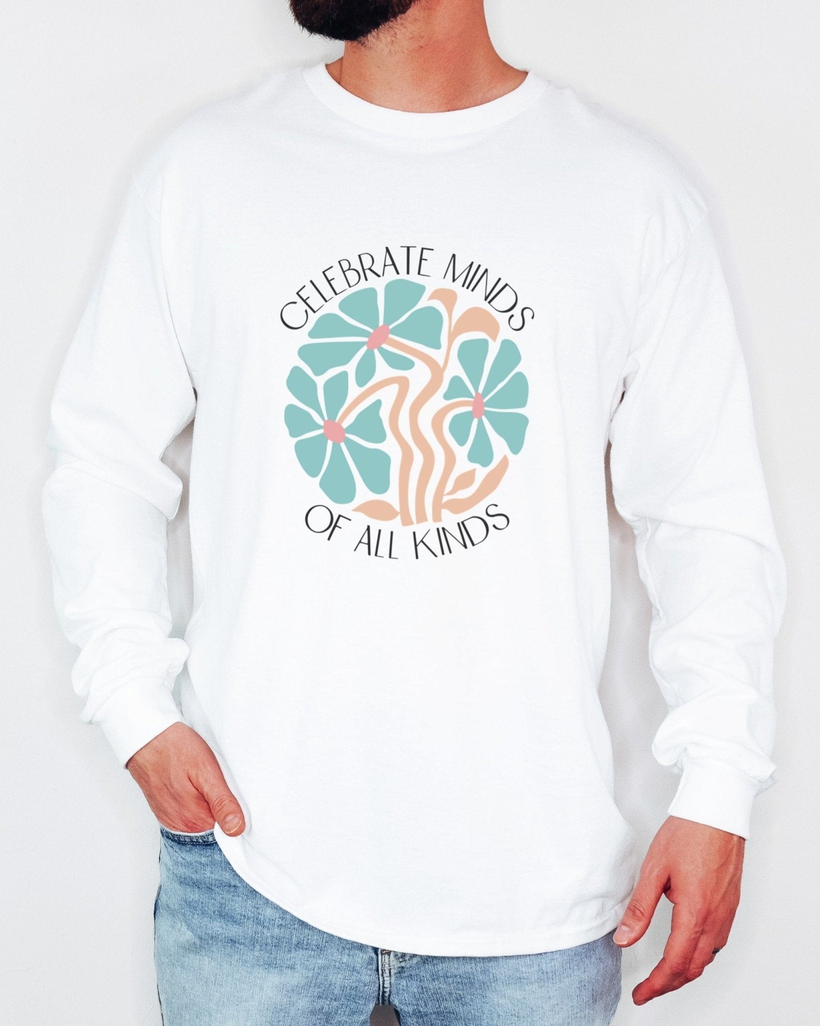 Autism Long - sleeve - Celebrate Minds Of All Kinds Long Sleeve T-Shirt - Daily Bloom