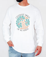 Celebrate Minds Of All Kinds Long Sleeve T-Shirt-Neurodiversity, ADHD & Autism Awareness & Acceptance Long-sleeve by Daily Bloom