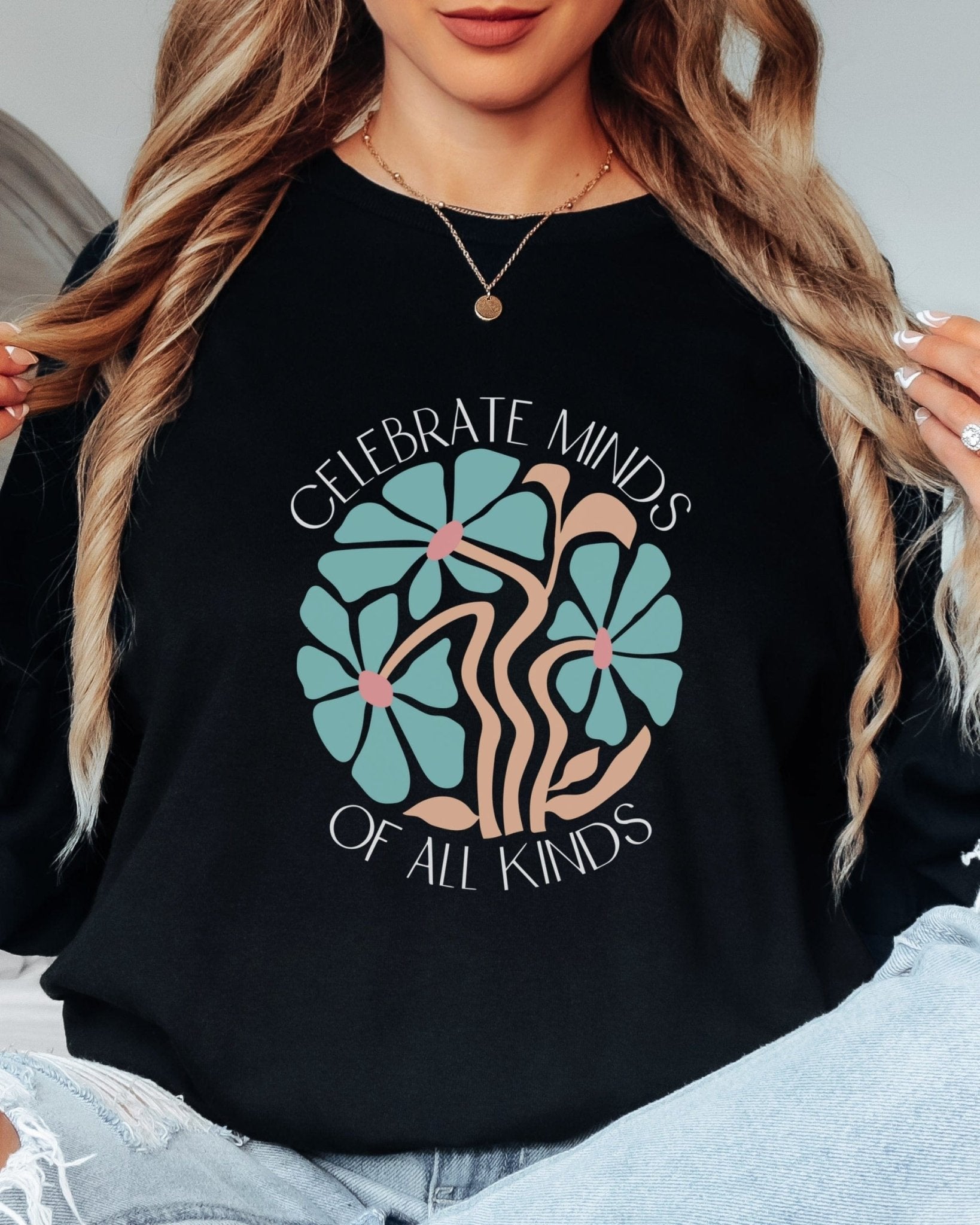 Autism Long - sleeve - Celebrate Minds Of All Kinds Long Sleeve T-Shirt - Daily Bloom