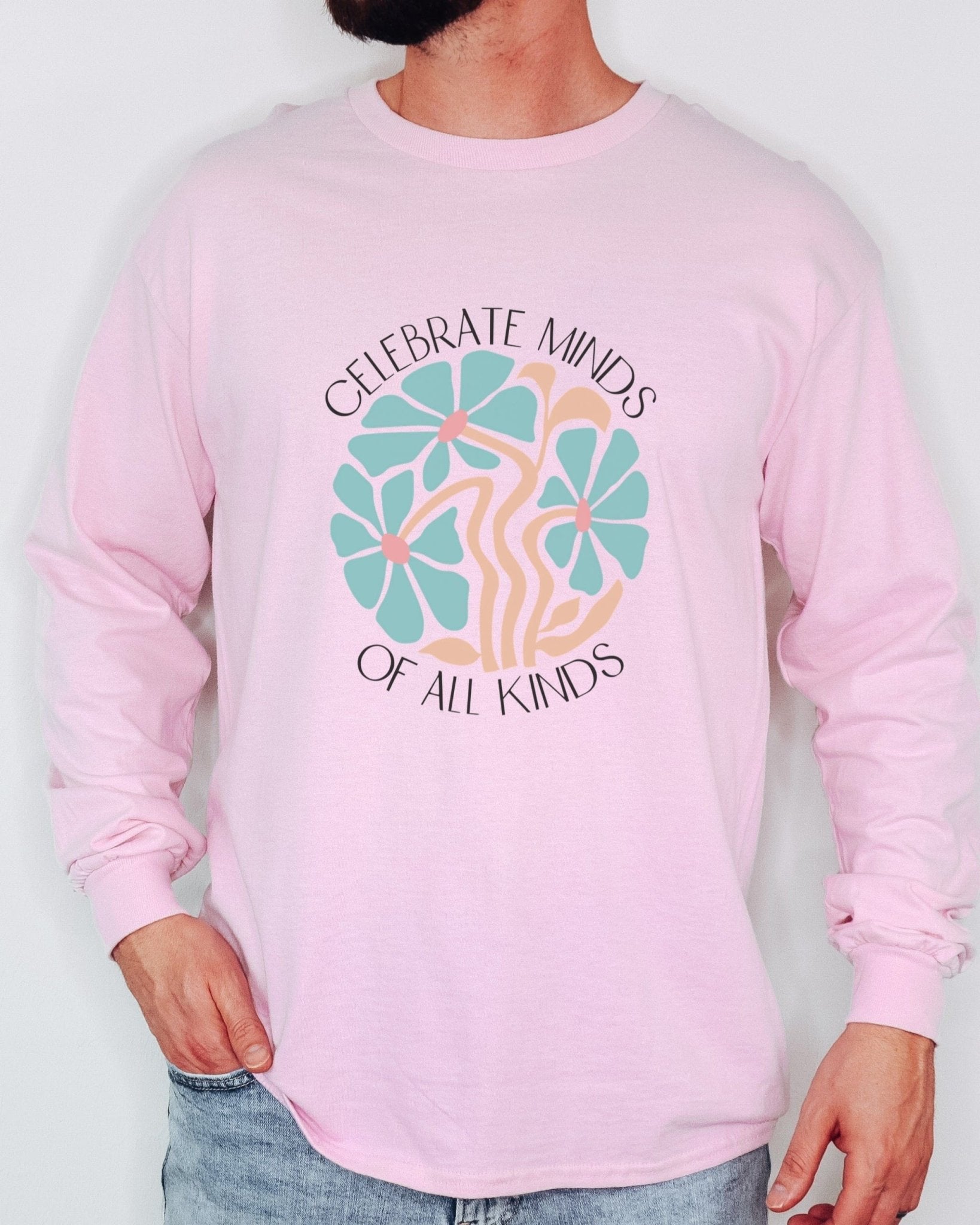 Autism Long - sleeve - Celebrate Minds Of All Kinds Long Sleeve T-Shirt - Daily Bloom