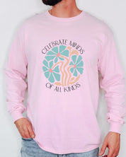 Celebrate Minds Of All Kinds Long Sleeve T-Shirt-Neurodiversity, ADHD & Autism Awareness & Acceptance Long-sleeve by Daily Bloom