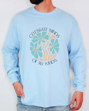 Celebrate Minds Of All Kinds Long Sleeve T-Shirt-Neurodiversity, ADHD & Autism Awareness & Acceptance Long-sleeve by Daily Bloom