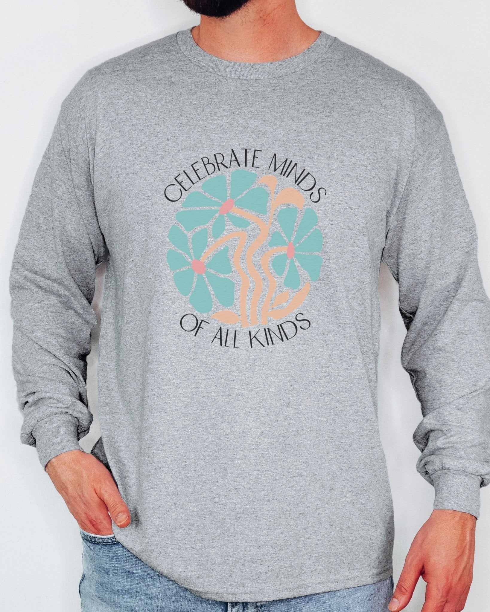 Autism Long - sleeve - Celebrate Minds Of All Kinds Long Sleeve T-Shirt - Daily Bloom