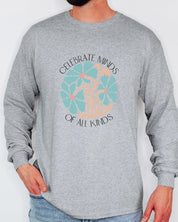 Celebrate Minds Of All Kinds Long Sleeve T-Shirt-Neurodiversity, ADHD & Autism Awareness & Acceptance Long-sleeve by Daily Bloom
