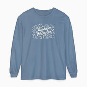Autism Long-sleeve By Daily Bloom Classroom Wrangler Comfort Colors Long Sleeve T-Shirt Blue Jean / S