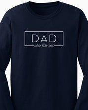 Dad Box Long Sleeve T-Shirt-Neurodiversity, ADHD & Autism Awareness & Acceptance Long-sleeve by Daily Bloom