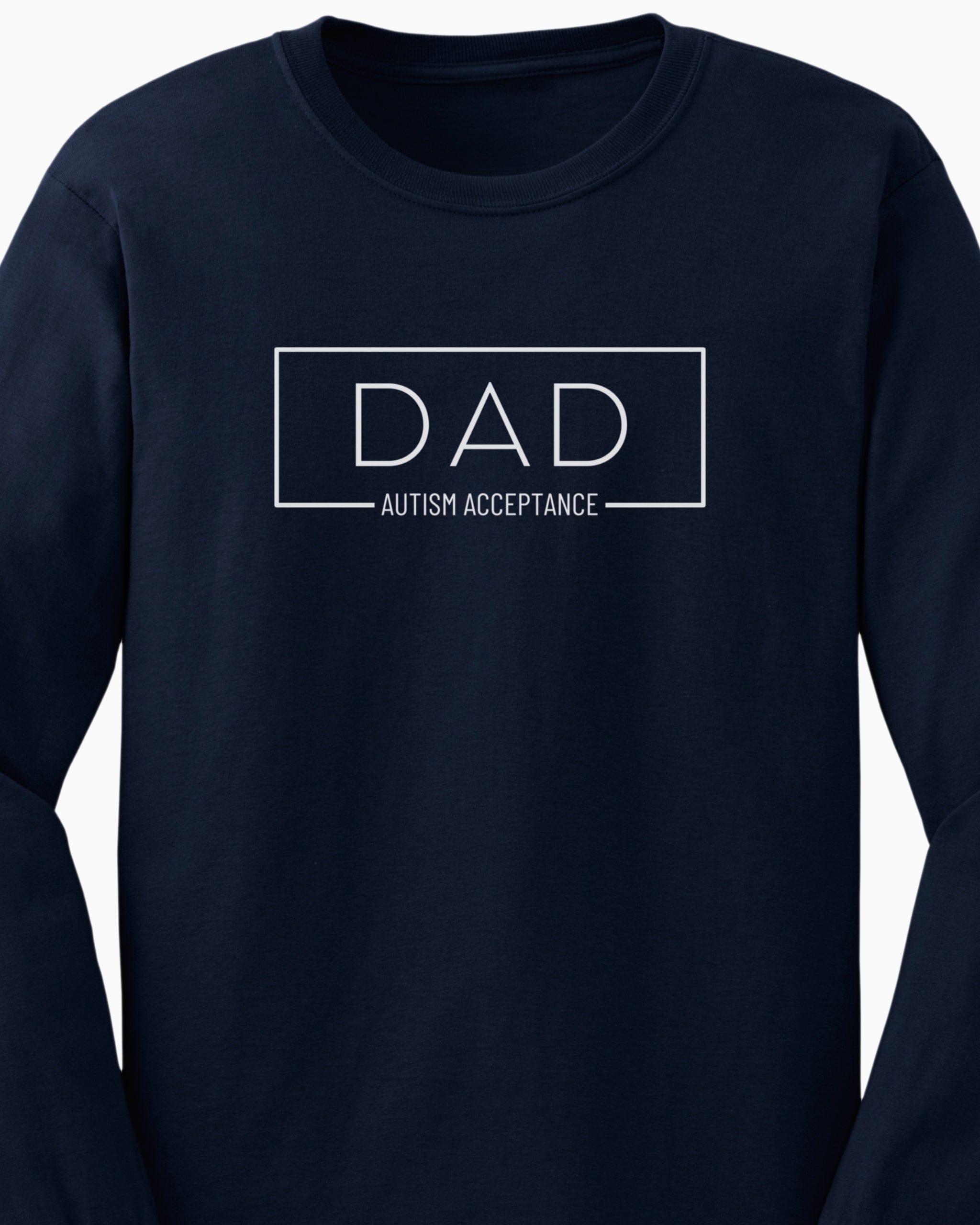 Dad Box Long Sleeve T-Shirt-Neurodiversity, ADHD & Autism Awareness & Acceptance Long-sleeve by Daily Bloom