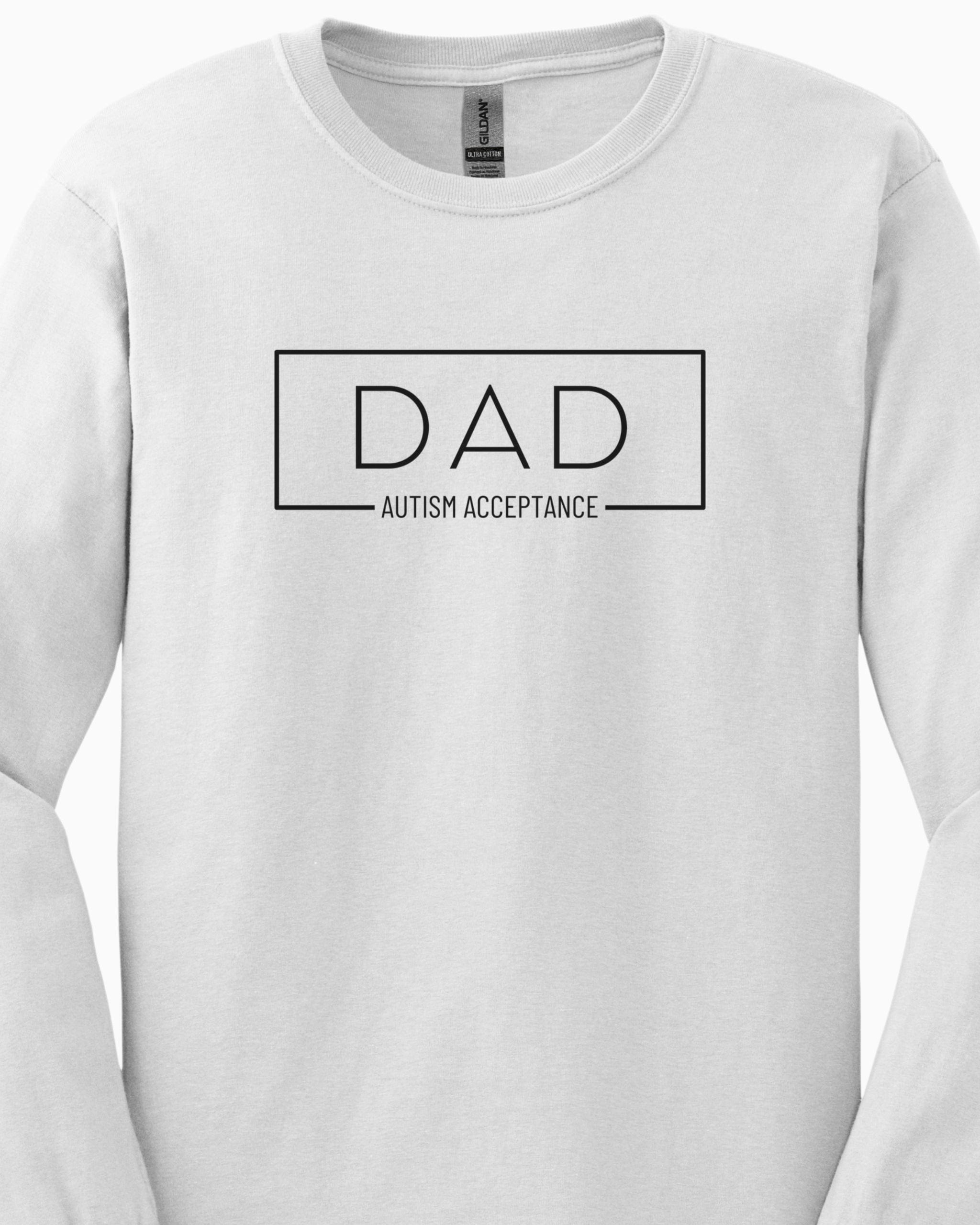 Dad Box Long Sleeve T-Shirt-Neurodiversity, ADHD & Autism Awareness & Acceptance Long-sleeve by Daily Bloom