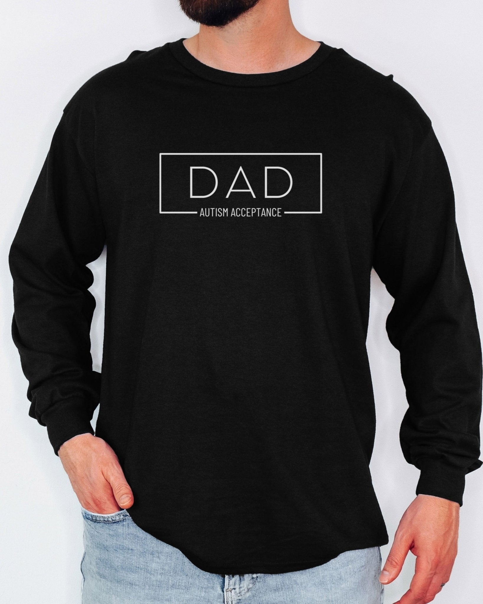 Autism Long - sleeve - Dad Box Long Sleeve T-Shirt - Daily Bloom