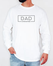 Dad Box Long Sleeve T-Shirt-Neurodiversity, ADHD & Autism Awareness & Acceptance Long-sleeve by Daily Bloom