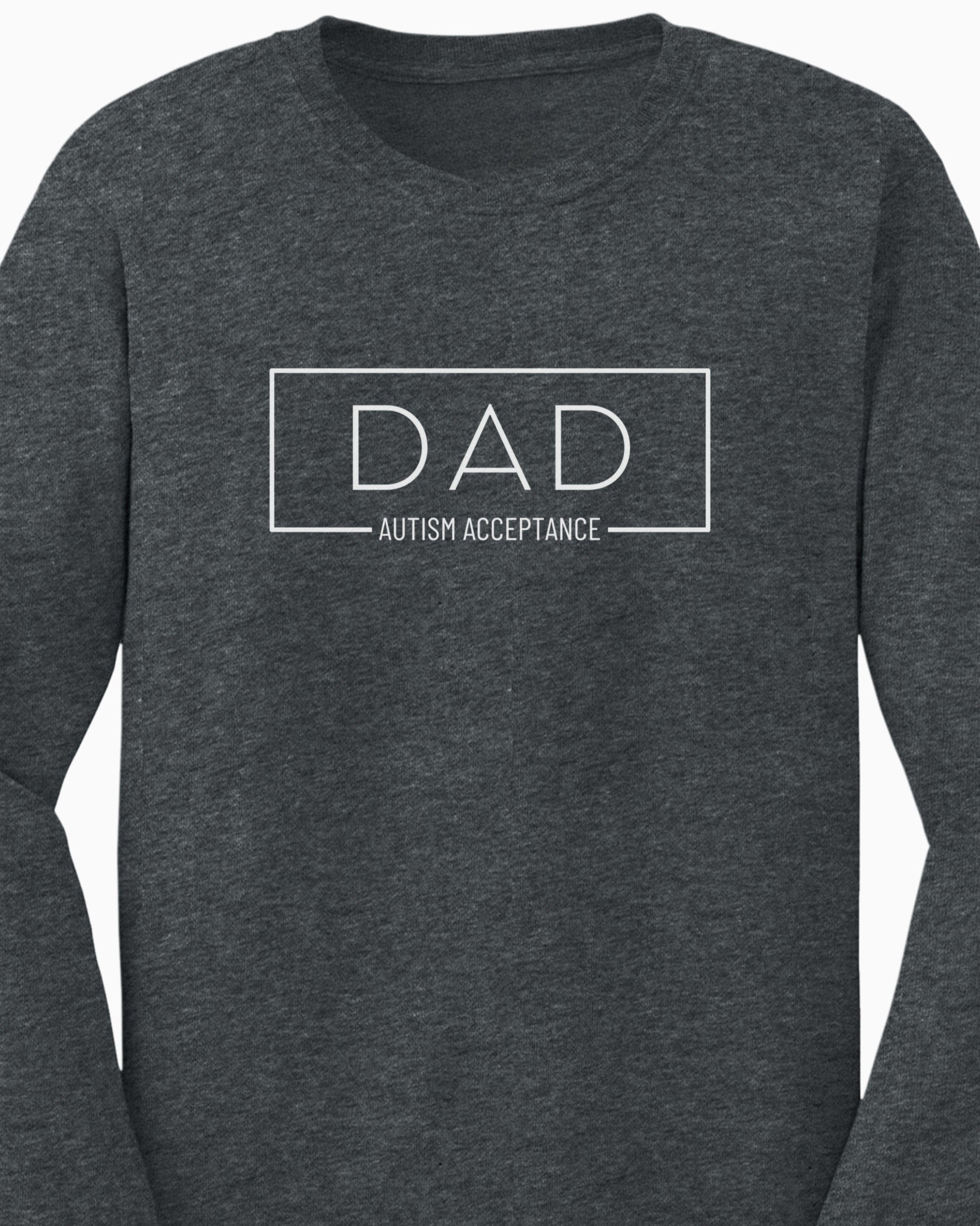 Dad Box Long Sleeve T-Shirt-Neurodiversity, ADHD & Autism Awareness & Acceptance Long-sleeve by Daily Bloom