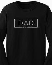 Dad Box Long Sleeve T-Shirt-Neurodiversity, ADHD & Autism Awareness & Acceptance Long-sleeve by Daily Bloom