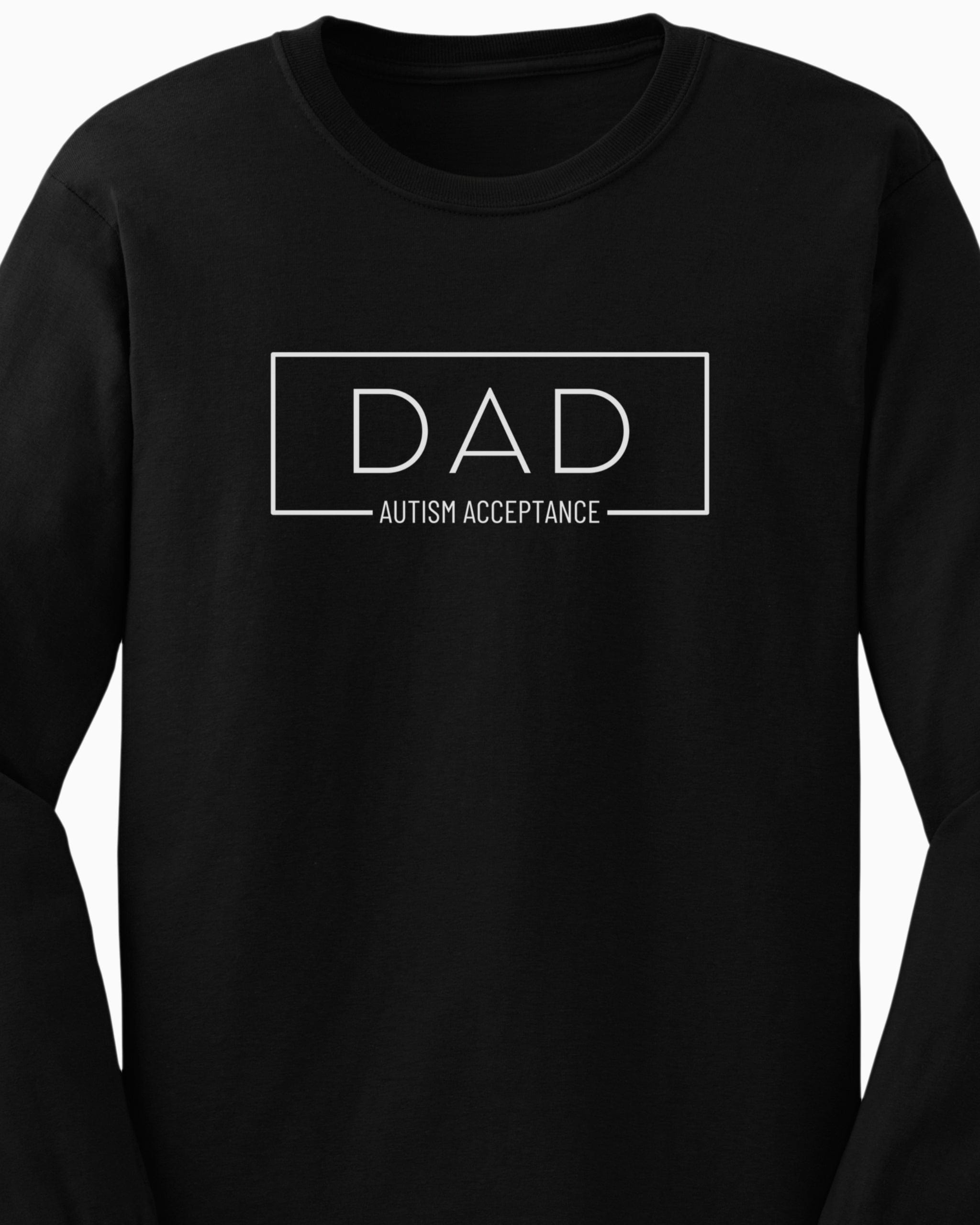 Dad Box Long Sleeve T-Shirt-Neurodiversity, ADHD & Autism Awareness & Acceptance Long-sleeve by Daily Bloom