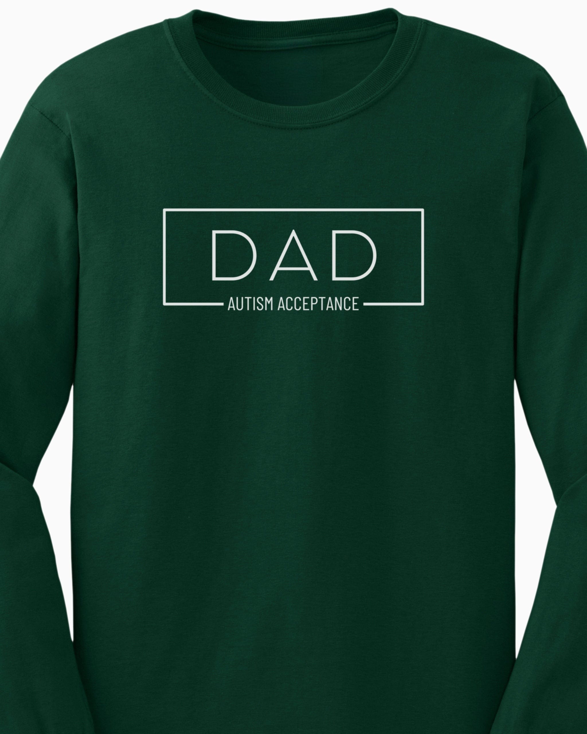 Dad Box Long Sleeve T-Shirt-Neurodiversity, ADHD & Autism Awareness & Acceptance Long-sleeve by Daily Bloom