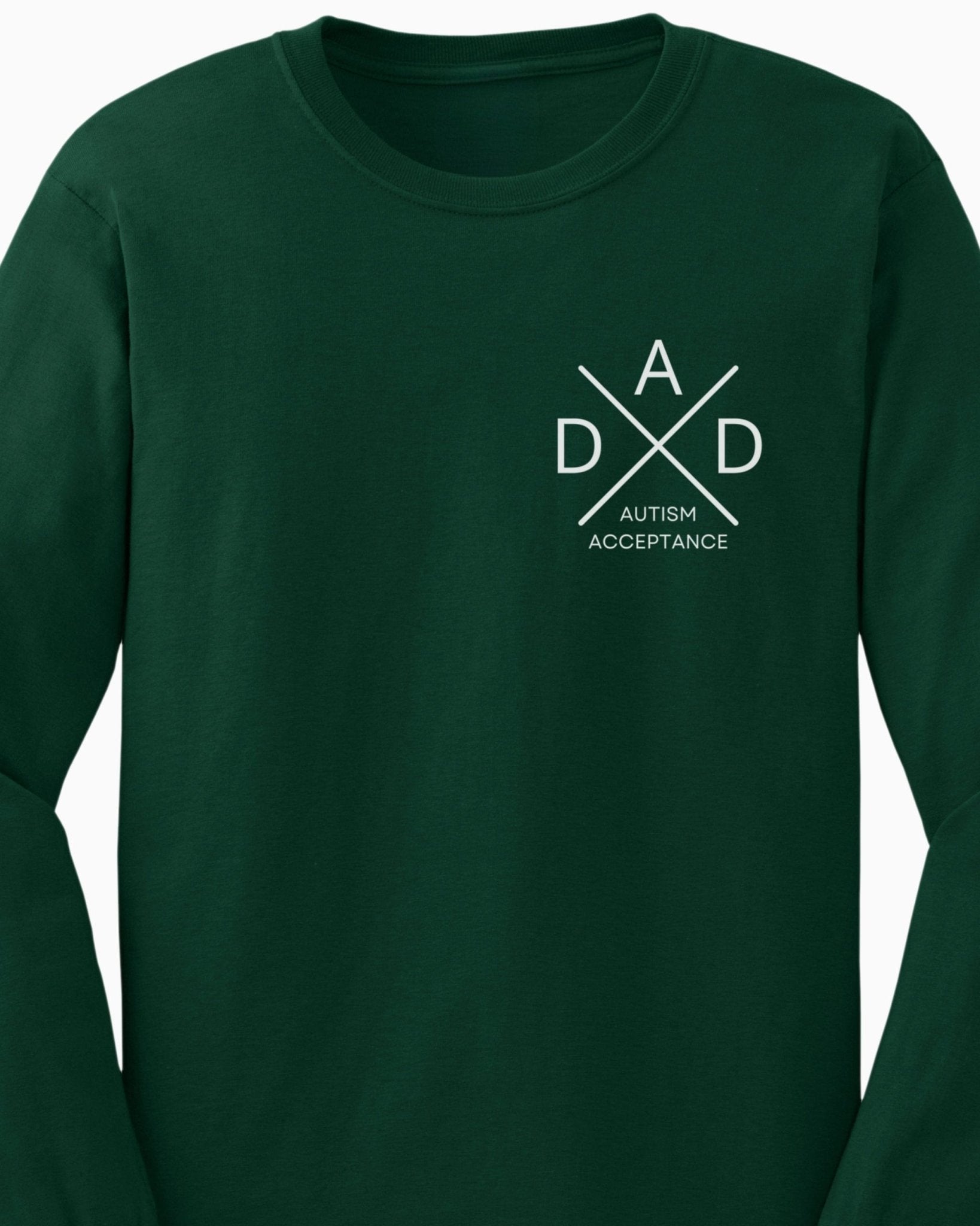 Autism Long - sleeve - Dad Cross Long Sleeve T-Shirt - Daily Bloom