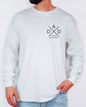 Dad Cross Long Sleeve T-Shirt-Neurodiversity, ADHD & Autism Awareness & Acceptance Long-sleeve by Daily Bloom