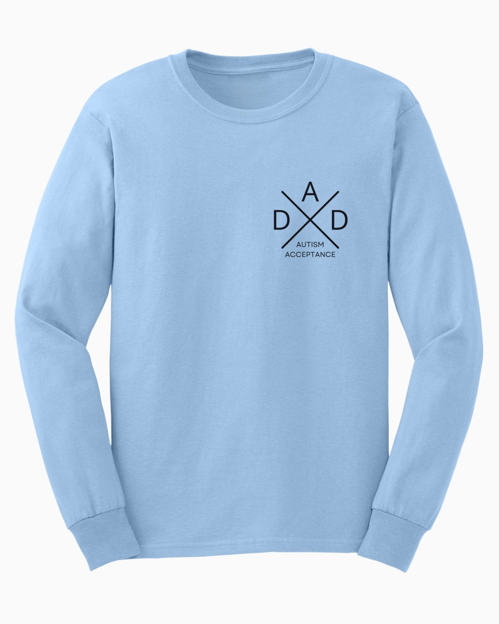 Autism Long - sleeve - Dad Cross Long Sleeve T-Shirt - Daily Bloom
