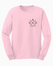 Dad Cross Long Sleeve T-Shirt-Light Pink-Neurodiversity, ADHD & Autism Awareness & Acceptance Long-sleeve by Daily Bloom