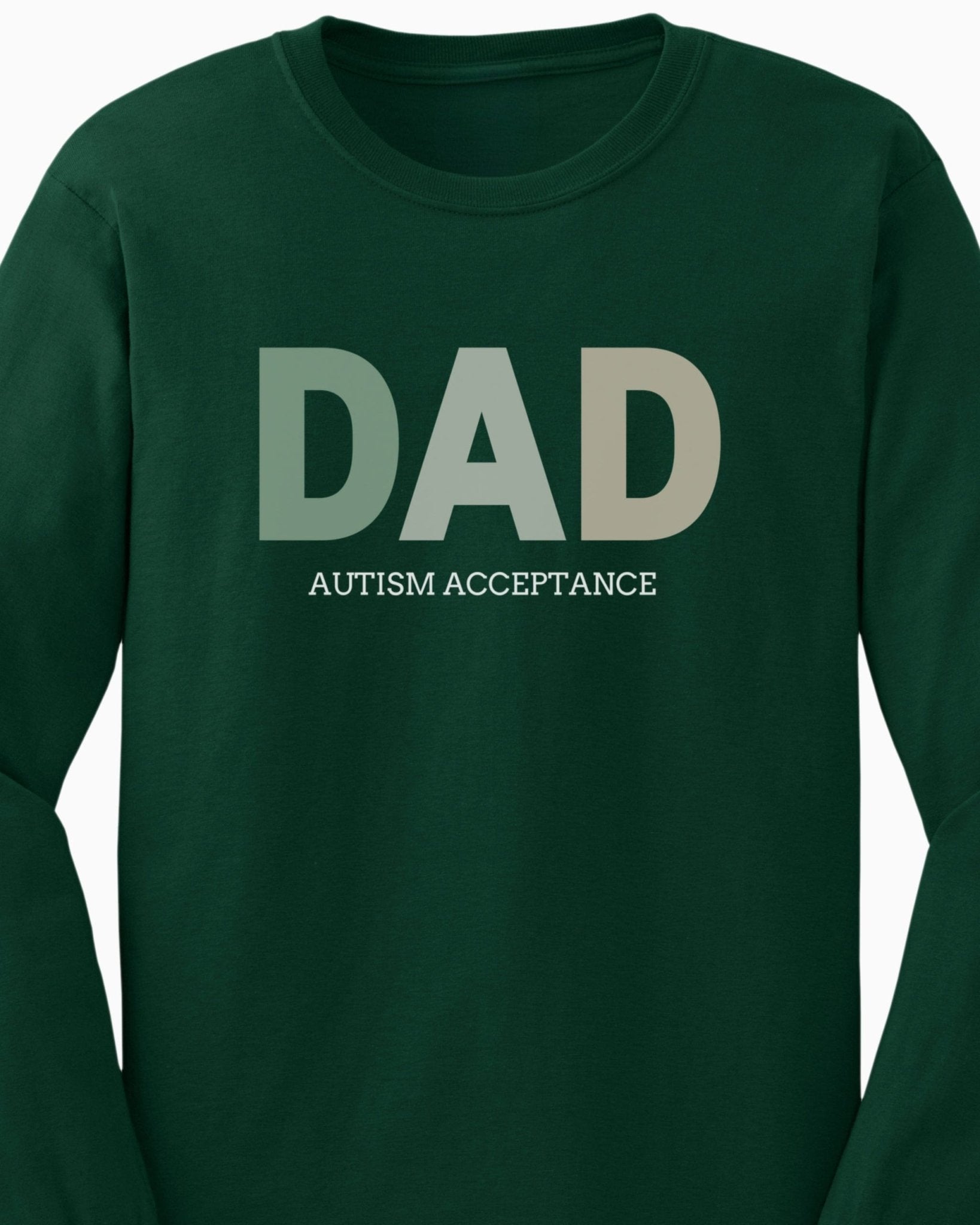 Autism Long - sleeve - Dad Gradient Long Sleeve T-Shirt - Daily Bloom