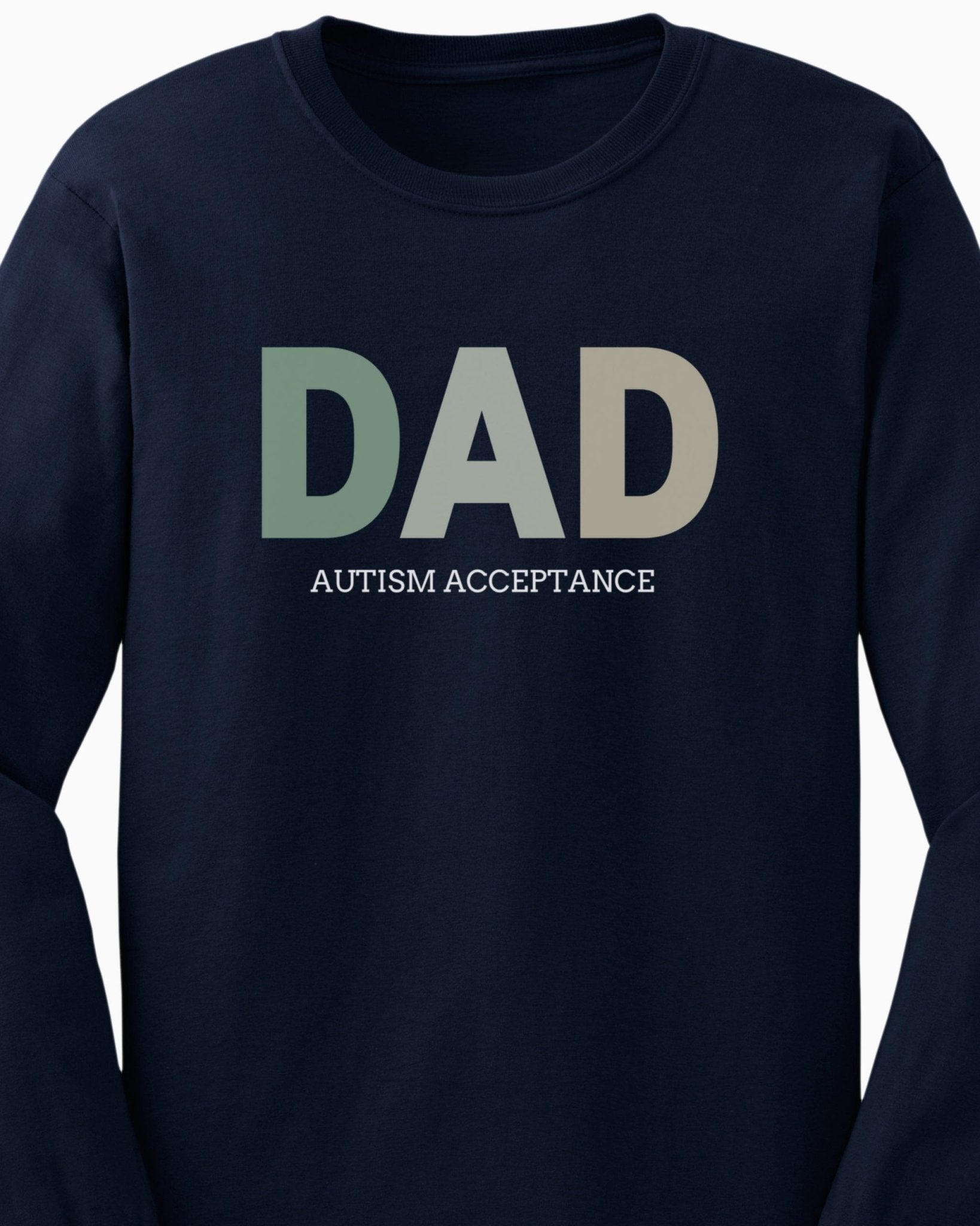 Autism Long - sleeve - Dad Gradient Long Sleeve T-Shirt - Daily Bloom