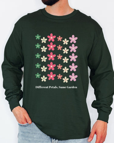 Autism Long - sleeve - Different Petals Same Garden Long Sleeve T-Shirt - Daily Bloom