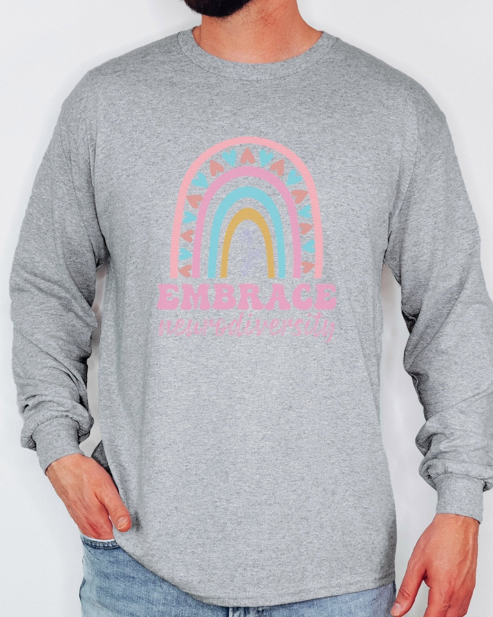 Autism Long - sleeve - Embrace Neurodiversity Long Sleeve T-Shirt - Daily Bloom