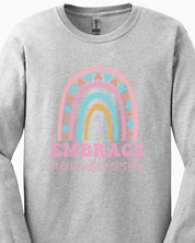 Embrace Neurodiversity Long Sleeve T-Shirt-Neurodiversity, ADHD & Autism Awareness & Acceptance Long-sleeve by Daily Bloom