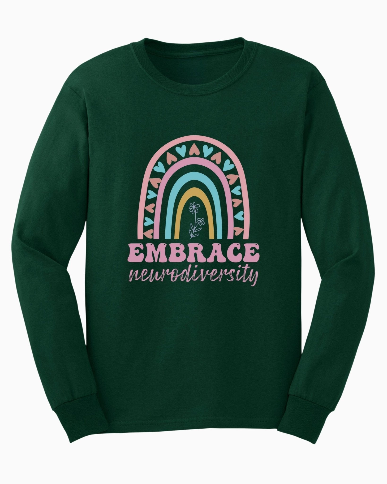Autism Long - sleeve - Embrace Neurodiversity Long Sleeve T-Shirt - Daily Bloom
