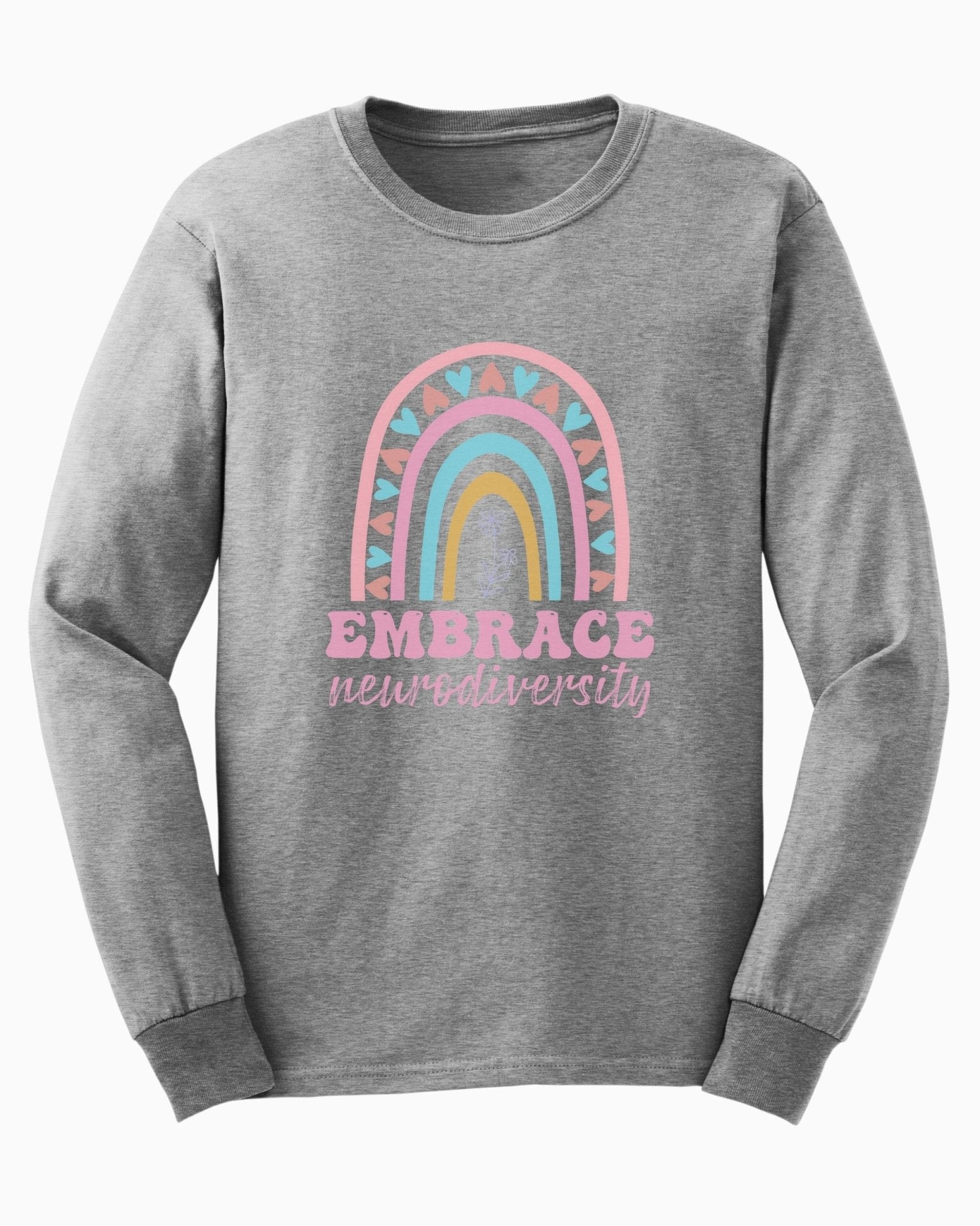 Autism Long - sleeve - Embrace Neurodiversity Long Sleeve T-Shirt - Daily Bloom