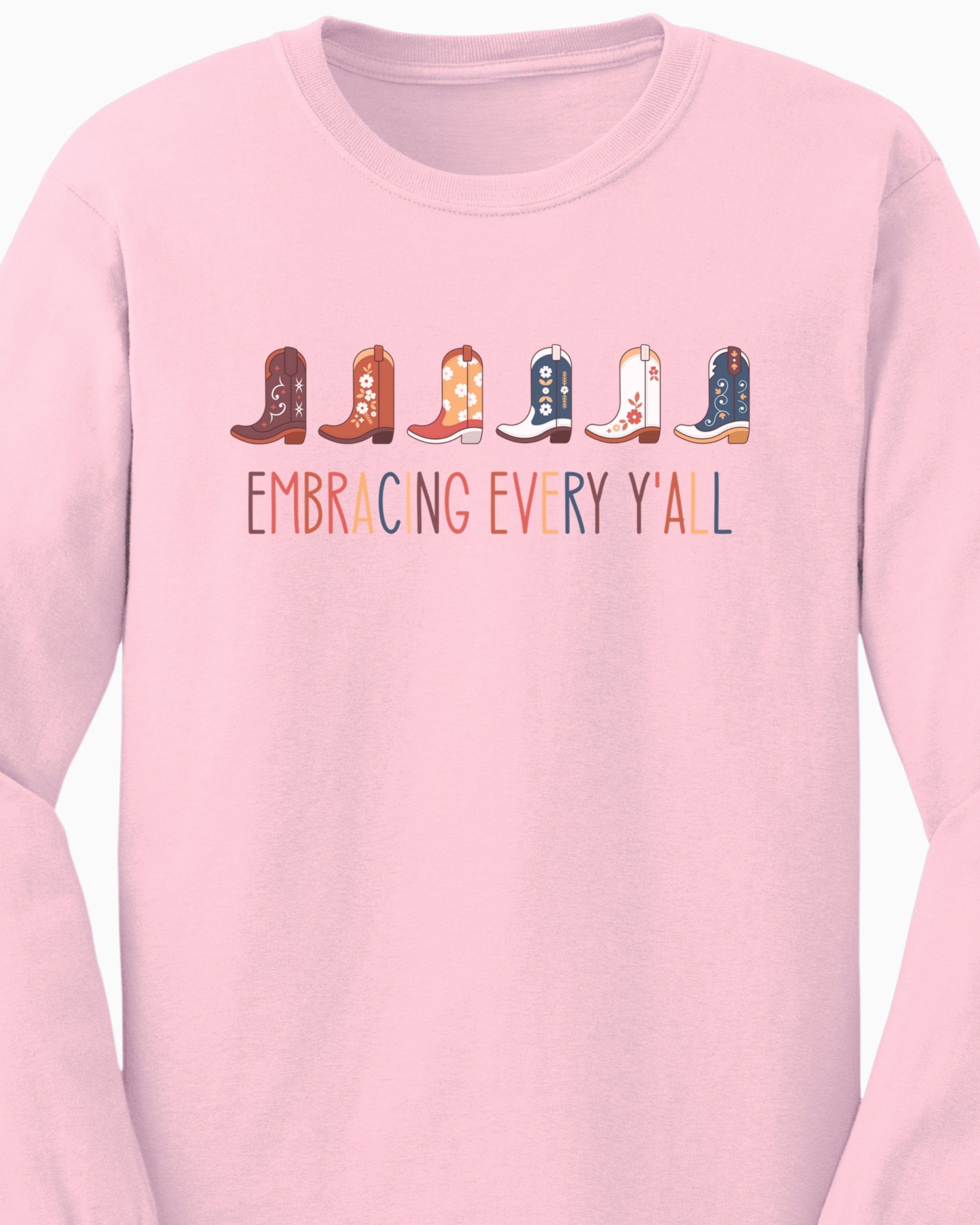 Embracing Every Y'all Long Sleeve T-Shirt-Neurodiversity, ADHD & Autism Awareness & Acceptance Long-sleeve by Daily Bloom
