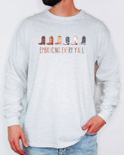 Embracing Every Y'all Long Sleeve T-Shirt-Neurodiversity, ADHD & Autism Awareness & Acceptance Long-sleeve by Daily Bloom