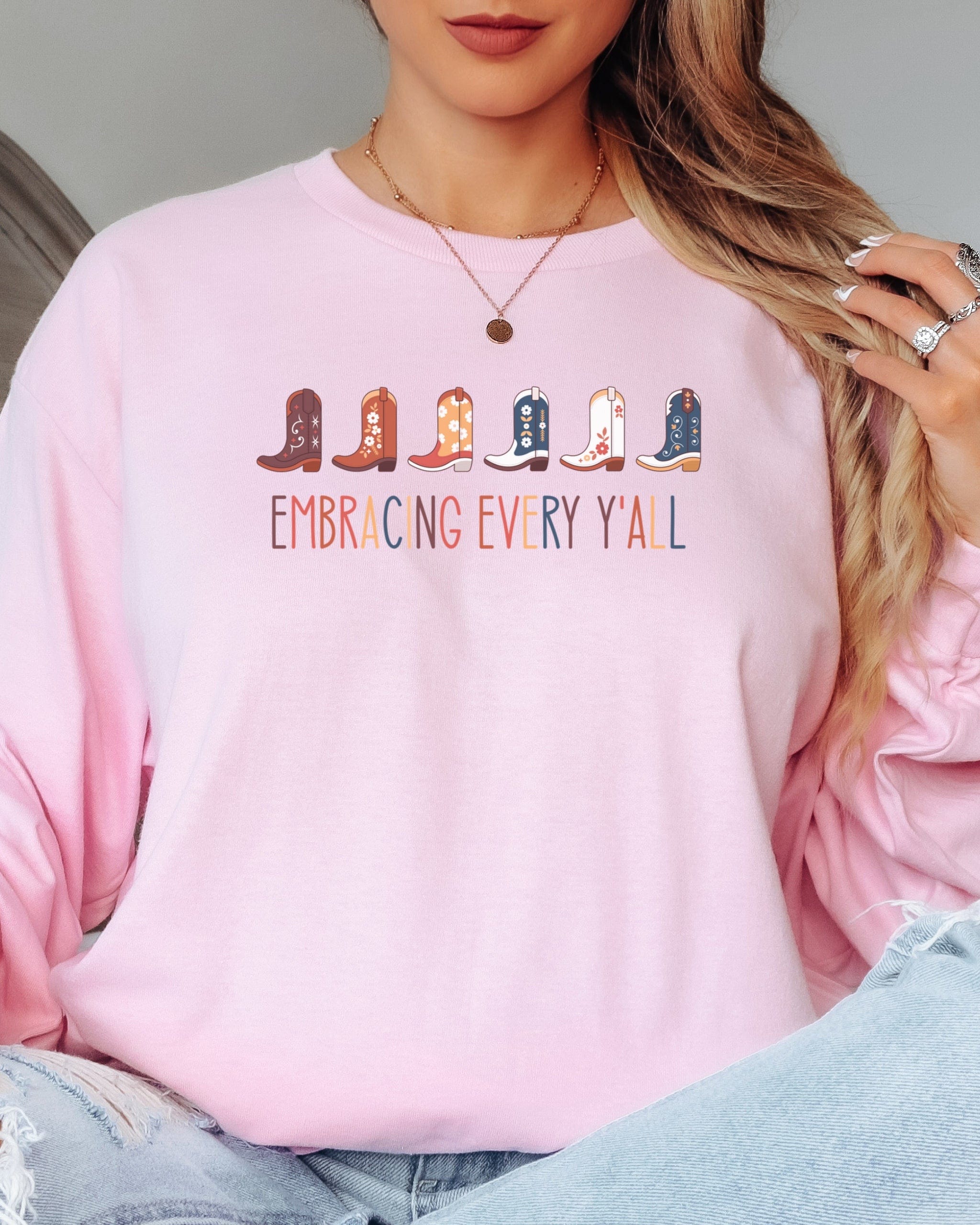 Embracing Every Y'all Long Sleeve T-Shirt-Neurodiversity, ADHD & Autism Awareness & Acceptance Long-sleeve by Daily Bloom