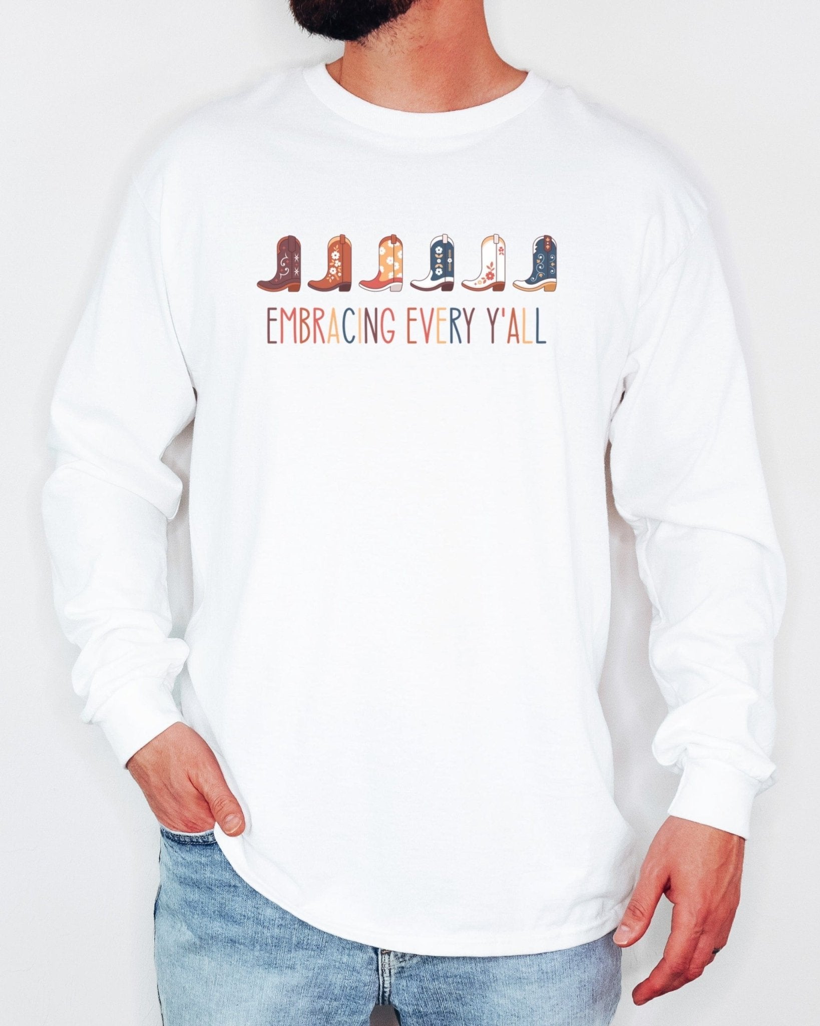 Autism Long - sleeve - Embracing Every Y'all Long Sleeve T-Shirt - Daily Bloom