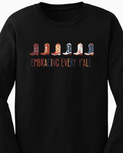 Embracing Every Y'all Long Sleeve T-Shirt-Neurodiversity, ADHD & Autism Awareness & Acceptance Long-sleeve by Daily Bloom