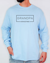 Grandpa Box Long Sleeve T-Shirt-Neurodiversity, ADHD & Autism Awareness & Acceptance Long-sleeve by Daily Bloom