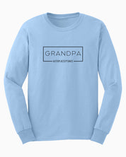 Grandpa Box Long Sleeve T-Shirt-Light Blue-Neurodiversity, ADHD & Autism Awareness & Acceptance Long-sleeve by Daily Bloom