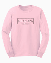 Grandpa Box Long Sleeve T-Shirt-Light Pink-Neurodiversity, ADHD & Autism Awareness & Acceptance Long-sleeve by Daily Bloom