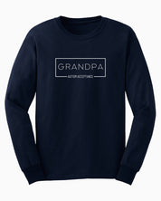 Grandpa Box Long Sleeve T-Shirt-Navy-Neurodiversity, ADHD & Autism Awareness & Acceptance Long-sleeve by Daily Bloom